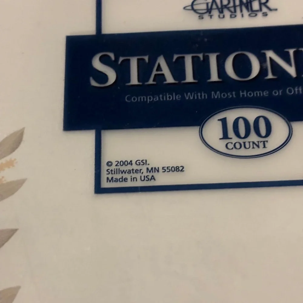 Gartner Studios Sage Stationery Paper 100 Sheets 8.5x11 Inkjet Laser Printable